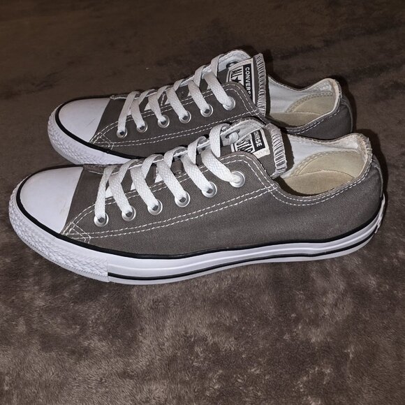 Converse Chuck Taylor All Star Low Top Charcoal Canvas Women’s 9 Classic Sneaker - Picture 9 of 11